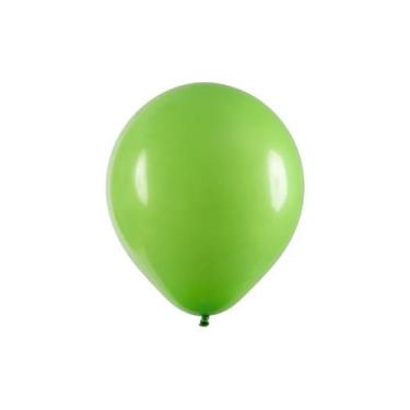 Imagem de Balão de Látex Verde Limão Liso - 5 Polegadas - 50 Unidades - Happy Da