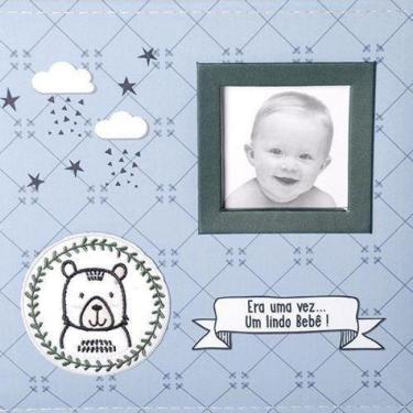 Imagem de Álbum 100 Fotos 10X15 + 50 Fotos 15X21 Bebe Tecido Ical 813