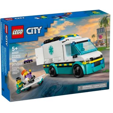 Imagem de Blocos de Montar Lego City Ambulância de Emergência 60451