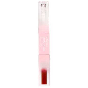 Imagem de Batom Duo Kiss Labial 5G 2 Em 1 Gloss Matte Ruby Rose HBL6203, DK05