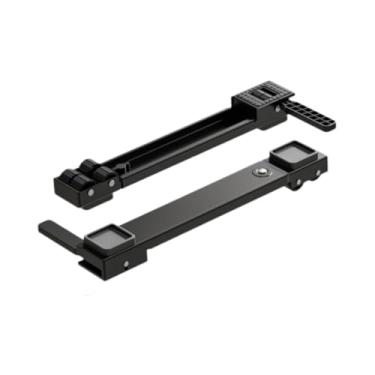 Imagem de FytStycale 2pcs Máquina de lavar suporte de mobília ajustável Rolos de utensílios de roupa, Preto