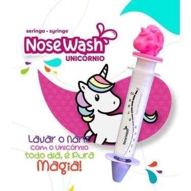 Imagem de Seringa NoseWash p/ Lavagem Nasal 10ml Unicórnio Agpmed - Agaplastic
