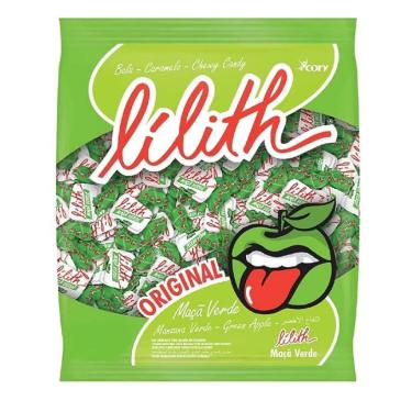 Imagem de Combo 5 pacotes Bala Mastigável Maçã Verde Lilith 500g