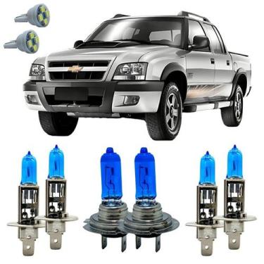 Imagem de Kit Lampadas Super Branca 8500k S10 Pitbull + Led T10 - Cinoy/Qualyten