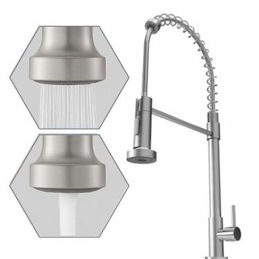 Imagem de Torneira Gourmet Flexível Bancada Cozinha Escovada - CIVITT