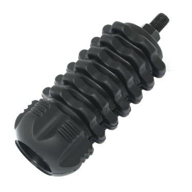 Imagem de RLECS Arco recurvo preto curto de borracha amortecedor arco dragão extensão estável amortecedor desconecta facilmente arco composto silenciador