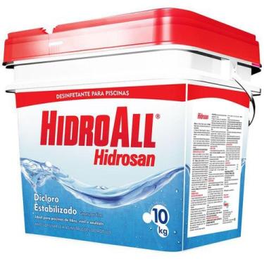 Imagem de Cloro Hidrosan Plus 10Kg  Tampa Vermelha - Hidroall