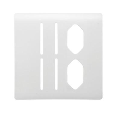 Imagem de Placa 4x4 para 4 Interruptores e 2 Tomadas Universais 2P+T + Suporte B