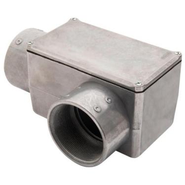 Imagem de Condulete fixo 2.1/2" tipo "LL" - com tampa / rosca BSP / sem pintura 