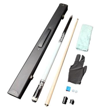 Imagem de CQBXRD Taco De Sinuca Profissional - 1/2 Barra De Bilhar Em Madeira De Maple Canadense, Comprimento 147cm (58in) (B Tacos de bilhar e acessórios+ barril box, 13mm)