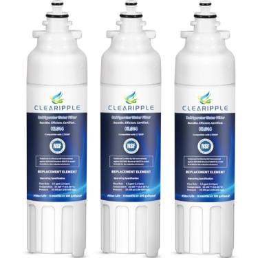 Imagem de Clearipple ADQ73613401 compatível com LG LT800P, LT800PC, ADQ736134, ADQ73613402, LSXS26326S, LSXS26366S, LMXS30776S, LSXS26366D, LMXC23746S, 46-9490, 46-9490, 46 694900 Filtro de água para geladeira