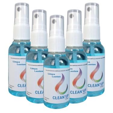 Imagem de Kit Com 5 Limpa Lentes Clean`up de 50ml Para Óculos Celular Computador Tablet