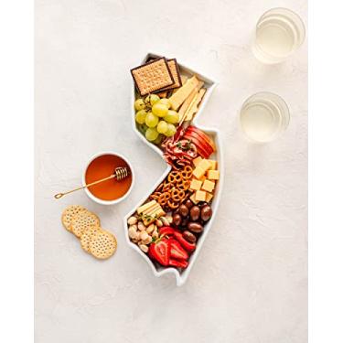 Imagem de FIFTY UNITED PLATES - Assadeira New Jersey State, travessa de servir ou bandeja decorativa - Utensílios de porcelana encantadores - Seguro para forno, micro-ondas e lava-louças