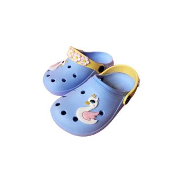 Imagem de Babuche Cisne Infantil Menina Leve Flor Confortável Uso Diário - Marin