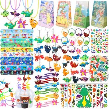 Imagem de Aoocoeo 232 Peças Lembrancinhas De Festa Dinossauro Decoração Aniversário Suprimentos Sacolas Guloseimas Enchimentos Para Crianças Meninos Meninas