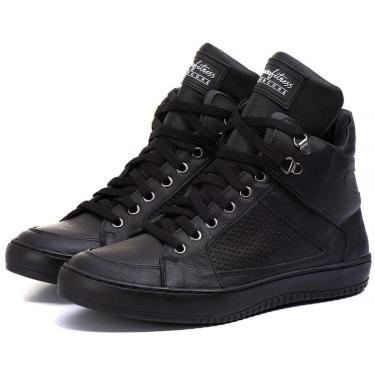 Imagem de Tênis Sneaker Couro Basqueteira Calçado Fitness-Unissex