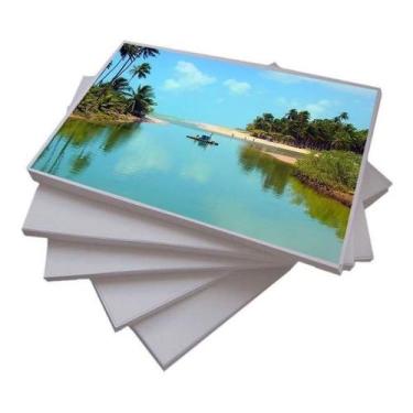 Imagem de 100 Folhas Papel Foto 180g + 100 Folhas Papel Foto Adesivo - Megaplus