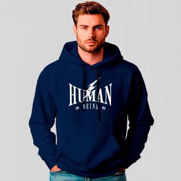 Imagem de Moletom Canguru Estampado Human REF1492-Masculino