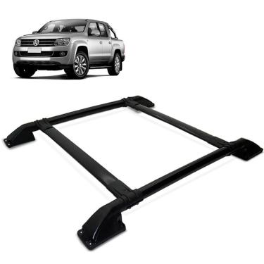 Imagem de Rack De Teto Bagageiro Amarok 2010 a 2023 Tubolar Preto