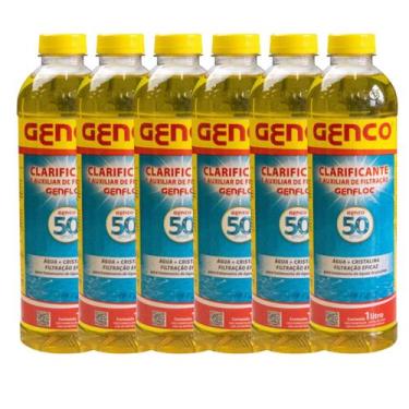 Imagem de kit 6 unid. Clarificante Genco Genfloc 1 Litro