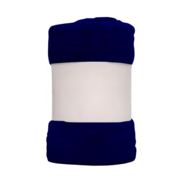 Imagem de Cobertor Manta Casal Microfibra Ultra Macia 2,00x1,80m Coberta Antialérgica Soft Confort(Azul Marinho,Kit 2 Unidades)