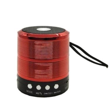 Imagem de Caixa de Som Bluetooth WS 887  Vermelha - Altomex