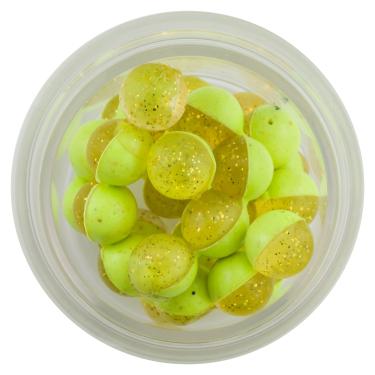 Imagem de Berkley Isca de pesca flutuante PowerBait Power Clear Eggs, dourado claro, aroma e sabor irresistíveis, apresentação natural, ideal para truta, cabeça de aço, salmão e mais
