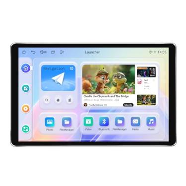 Imagem de Joying Estéreo automotivo duplo Din de 10,1 polegadas, rádio veicular com Apple Carplay e Android Auto, 4 GB + 64 GB Android 13 unidade principal com link espelhado, AM/FM, Bluetooth, SWC, GPS