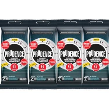 Imagem de Preservativos Texturizado Retardante 52mm Kit 24 Camisinhas Prudence