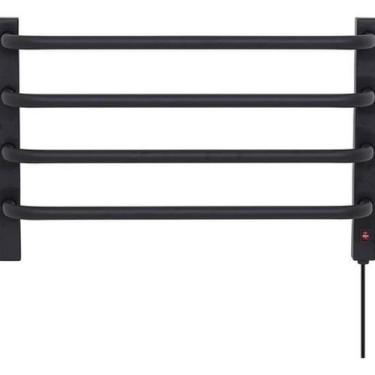 Imagem de Toalheiro Termico Parede Preto 127V Esquerdo 1 Toalha Flape