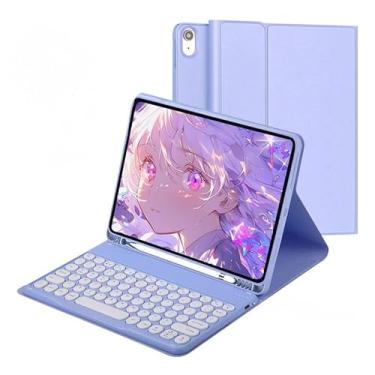 Imagem de Capa Flip Com Teclado Redondo Para Samsung A7