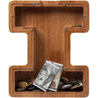 Imagem de Carta infantil extra grande de madeira para cofrinhos de 30 cm