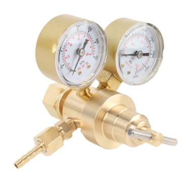 Imagem de Luocute Regulador de Pressão de Nitrogênio, Pressão de Entrega de 0-600PSI Com Válvula de Segurança, para Soldagem, Laboratório, Corte, Sopro, Com Conexão de Entrada e Saí de Latão