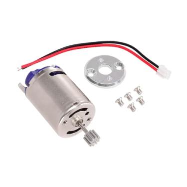 Imagem de Colaxi Motor de carro RC de alta velocidade com suporte potente escovado para 1/16 C24 C34 1/12 MN78 MN99S modificação de caminhonete de esteira rolante, Base Prateada