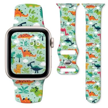 Imagem de Pulseira de relógio compatível com Apple Watch séries 10, 9, 8, 7, 6, 5, 4 e 3 Ultra SE, para mulheres e homens, pulseiras de silicone substituíveis para iWatch de 38 mm, 40 mm, 41 mm e 42 mm