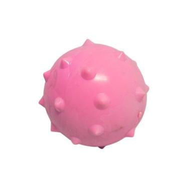 Imagem de Bolinha Maciça Cravo 55mm Para Cães e Gatos Rosa - Pet Toys
