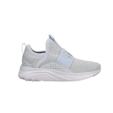 Imagem de PUMA Softride Sophia Tênis de corrida masculino sem cadarço, Heather-puma - prata, 4 Big Kid