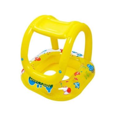 Imagem de Boia Bote Bebê Cobertura Infantil Inflável Com Assento - Wellmix