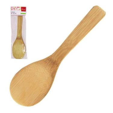 Imagem de Colher De Arroz De Bambu 20X6,5Cm Na Solapa