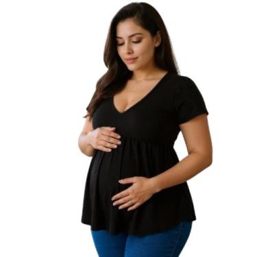 Imagem de Bata Gestante Gravida Feminina - Sob Medida Moda Gestante, GG