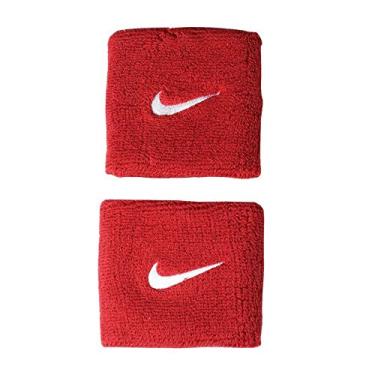 Imagem de Munhequeira Pequena Swoosh Wristband 2 Unid, Único, Vermelho