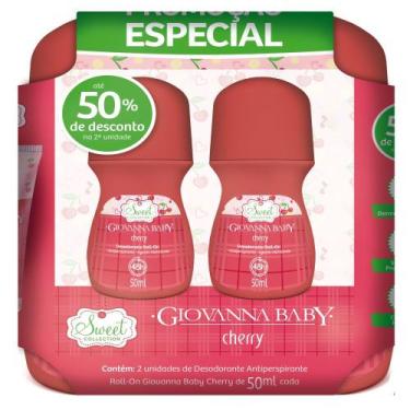 Imagem de Kit Desodorante Giovanna Baby Cherry Rollon 2 Unidades 50ml Cada