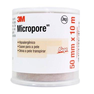 Imagem de Micropore 5Cm X 10M Bege C/Capa Pct Com 6 Unid - 3M