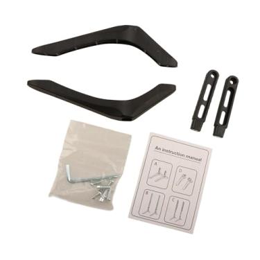 Imagem de Generic Base de suporte para tv, 2 peças, base de mesa de televisão para a maioria tvs, pés de televisão pp, suporte de montagem de tv para quarto e