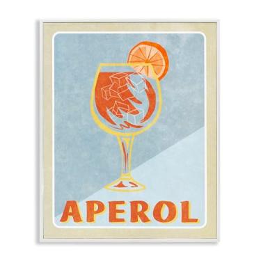 Imagem de Stupell Industries Vintage Aperol Spritz Branco Emoldurado Giclee Art Design por Elizabeth Medley, 76 x 61 cm