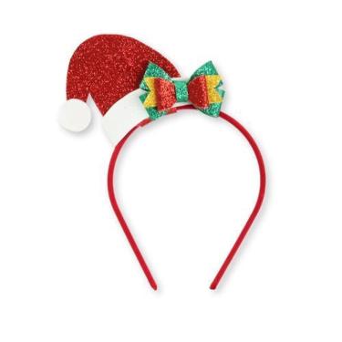 Imagem de Tiara de Natal com Gorro EVA e Glitter - Encante-se!