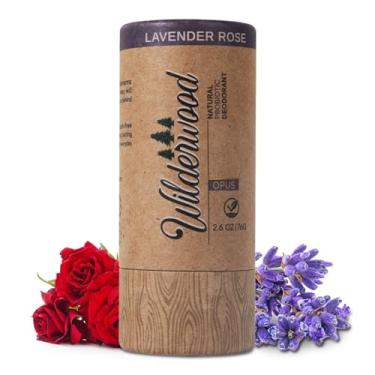 Imagem de WILDERWOOD - Rosa lavanda | Bom para peles sensíveis | Desodorante natural probiótico | Sem alumínio e sem bicarbonato de sódio | Zero parabenos, sulfatos e ftalatos (75 g)