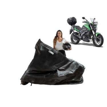 Imagem de Capa Protetora Moto Bajaj Dominar 160/ 200 com Baú - Kahawai, Preto
