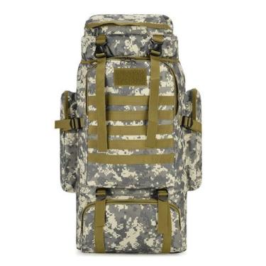 Imagem de Mochila Tática Lorben Camuflada Cinza Militar Trilha Camping Trekking 