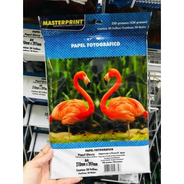 Imagem de Glossy A4 230g Masterprint com 20 folhas